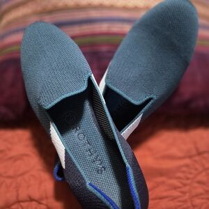 Rothy's Teal and Navy Women's Loafers